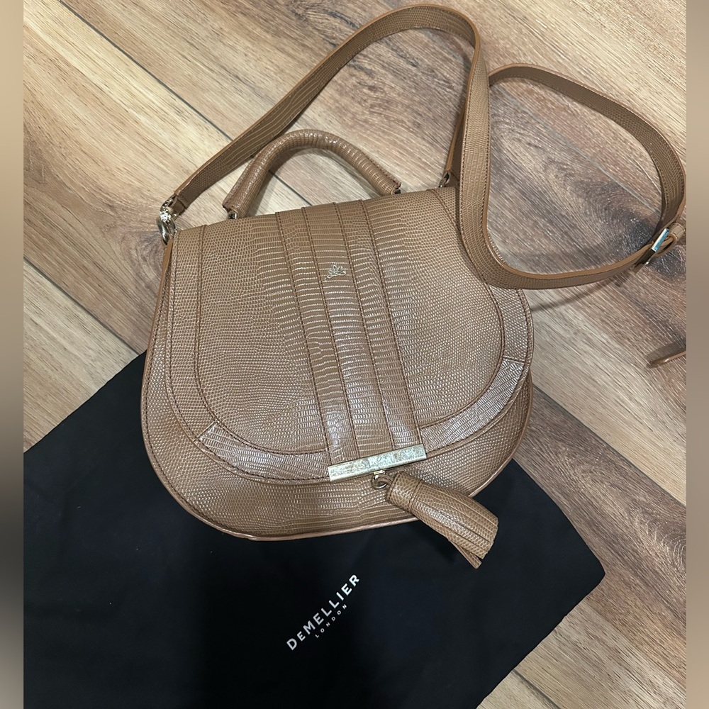 DeMellier The Midi Venice in Camel Lizard Effect